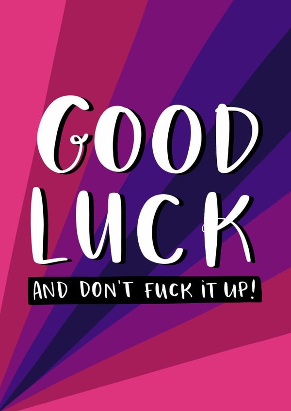 good luck Good Luck Card 6232 created by Lucy Maggie Designs