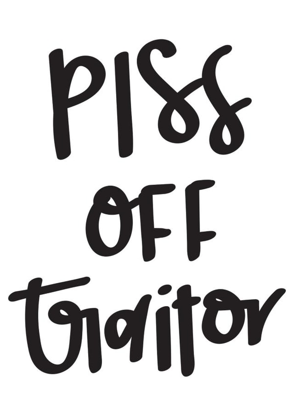 piss off New Job Card 6331 created by Diffydolls