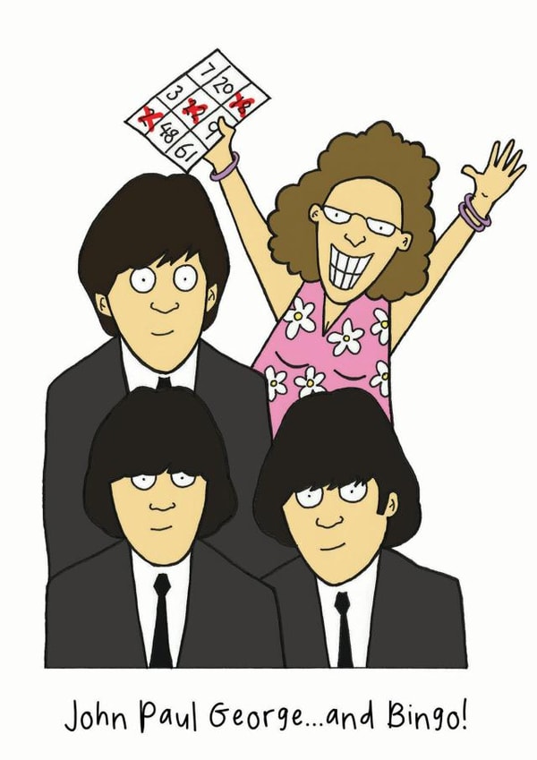 the beatles Birthday Card 6789 created by Nick Hannaford-Hill