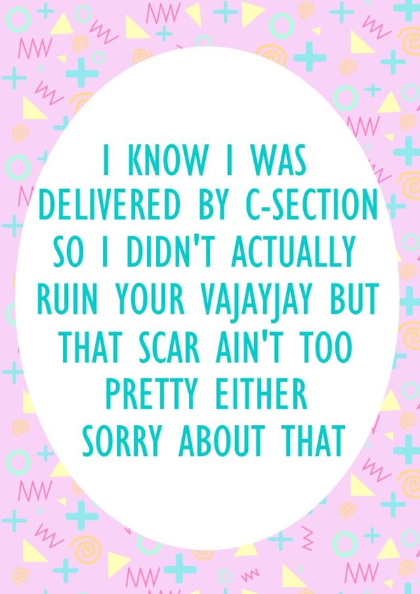 c-section vjayjay Mothers Day Card 32995 created by Lyndsey Jade