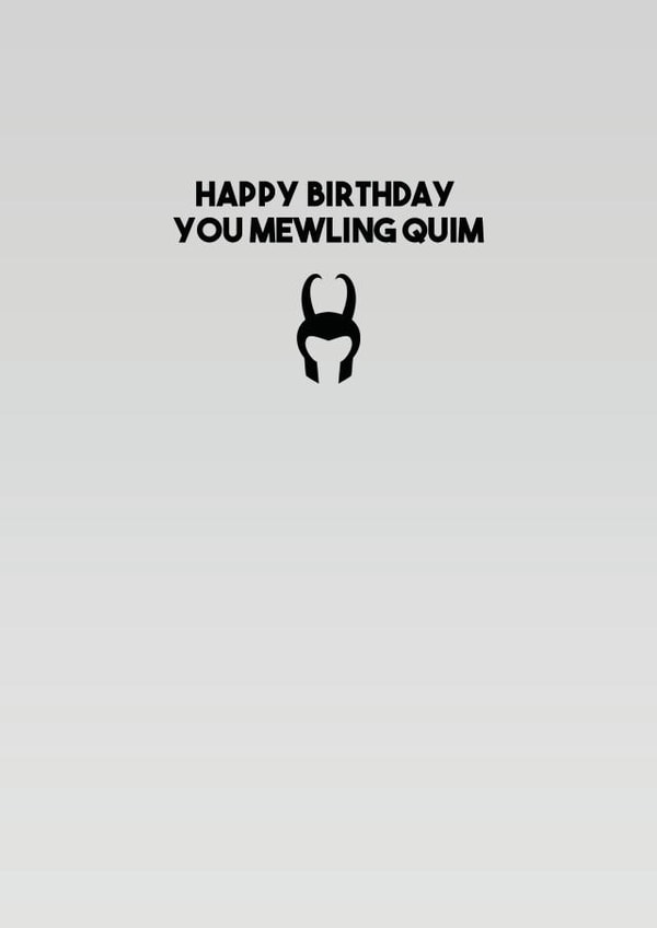 loki avengers Birthday Card 29424 created by Simone Pace