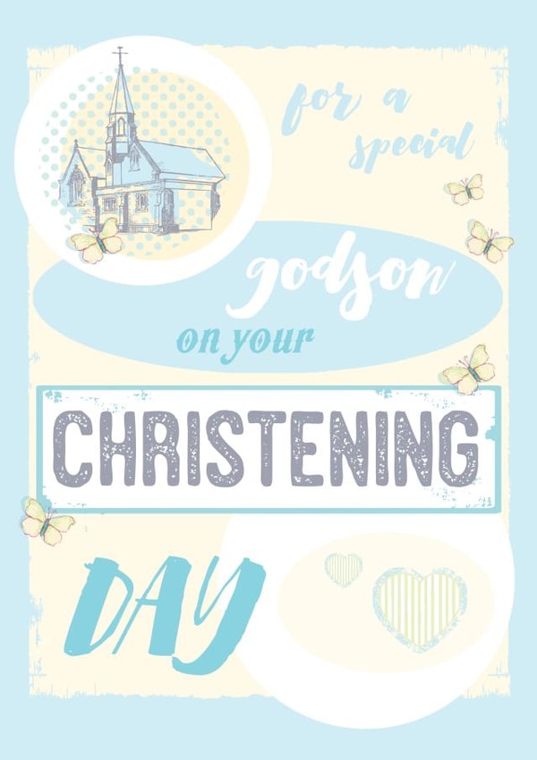 Male Child Christening Card 2403 created by Siobhan at april rose