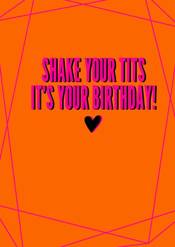 Shake your Birthday Card 8142 created by Filthy Sentiments