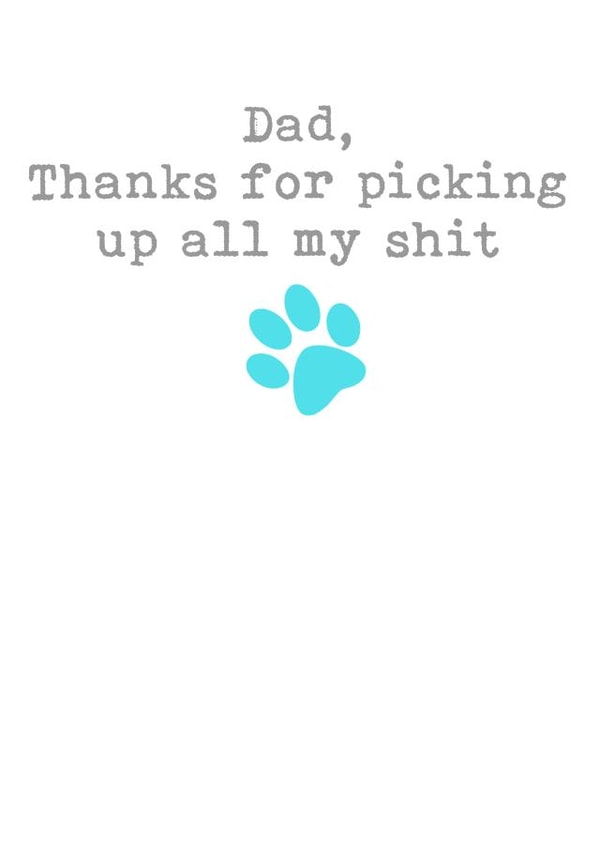 From the dog rude Father's Day card created by Filthy Sentiments