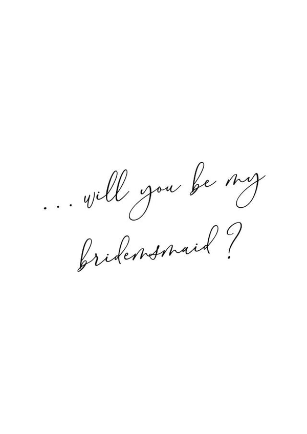 Wedding bridesmaid design created by Knockknockpennystudio