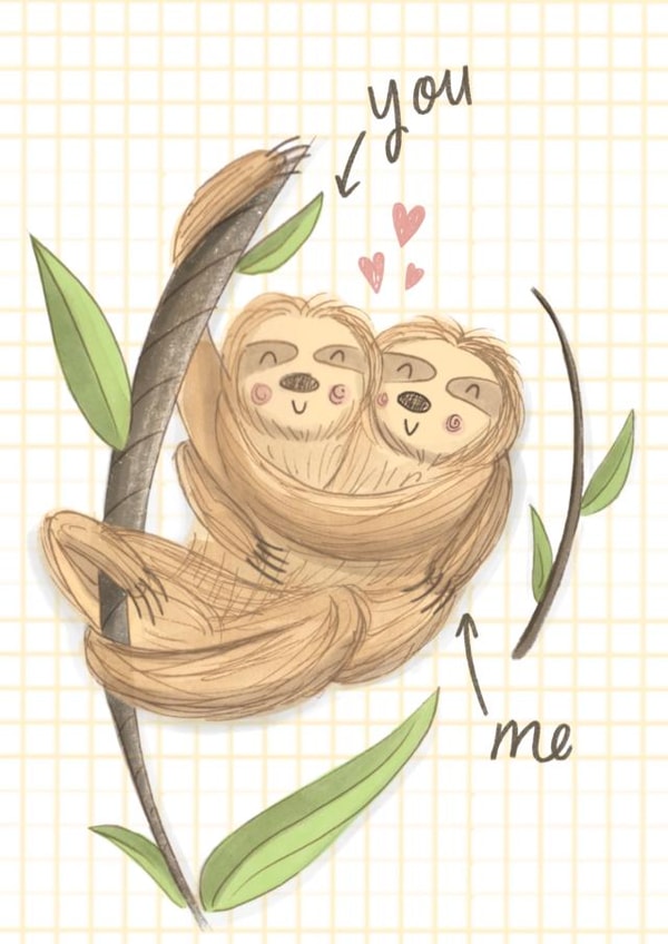 Sloths In Love created by Chloe Fae Designs