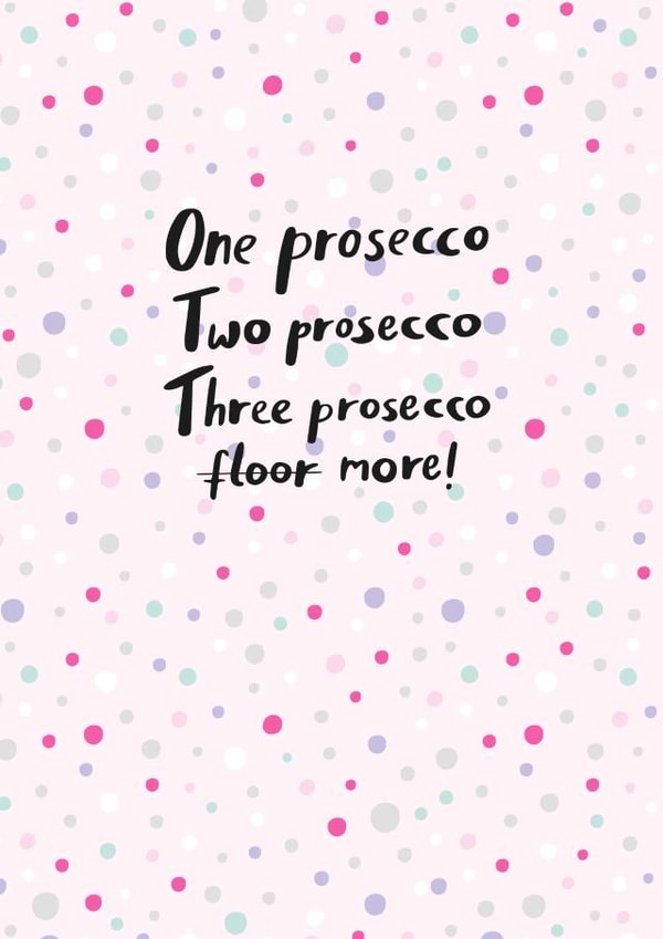 prosecco alcohol Birthday Card 24251 created by Jessica Hogarth