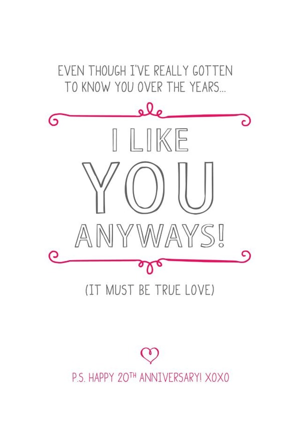 even though Anniversary Card 4584 created by Prairie Chick Prints