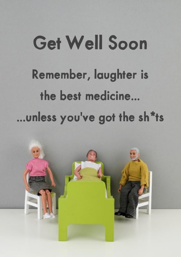 remember laughter Get Well Card 11435 created by Bold & Bright Cards
