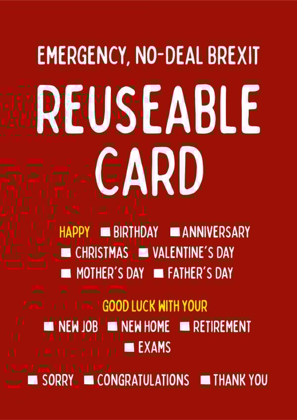 Funny Brexit themed card created by Shutterjunkie