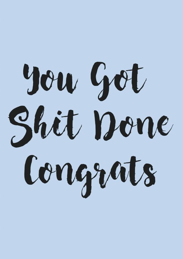 profanity you New Job Card 14366 created by Jessica Jayne Harney