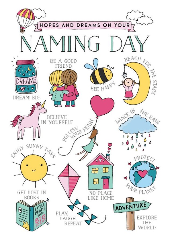 naming day Christening Card 5859 created by Eskimo Kiss Designs