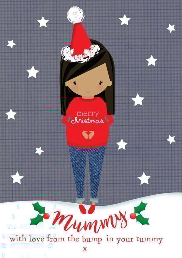 mum to be mummy Christmas Card 33727 created by Bells Scambler