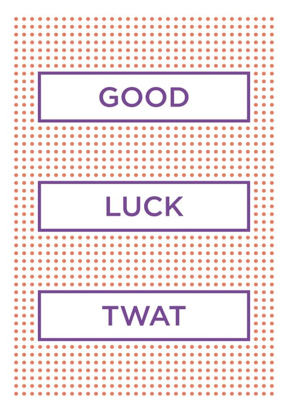 Cheeky FRIEND Good Luck Card 31011 created by Thirty Mussels