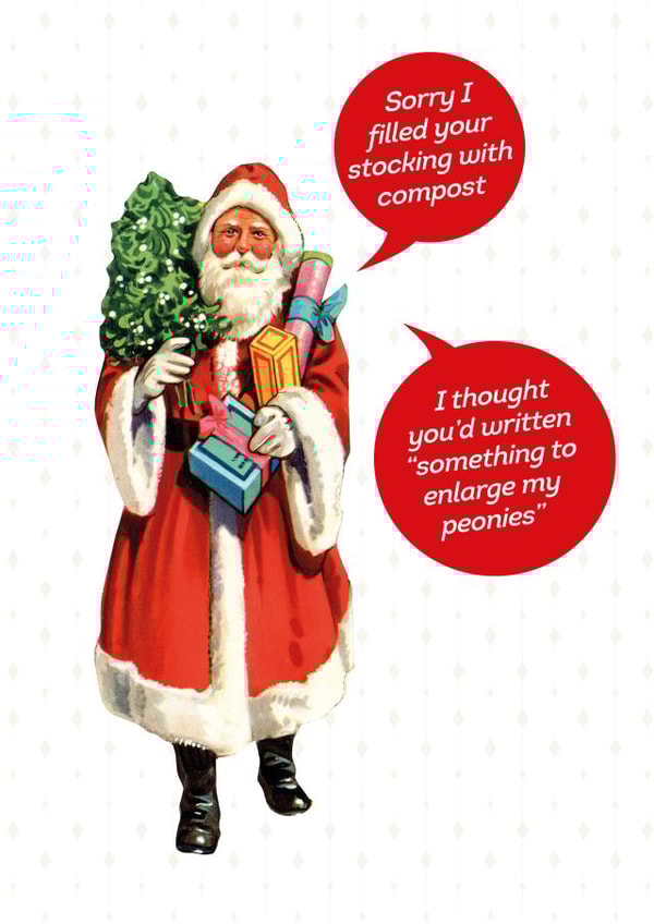 sorry filled Christmas Card 33072 created by Tess Cards