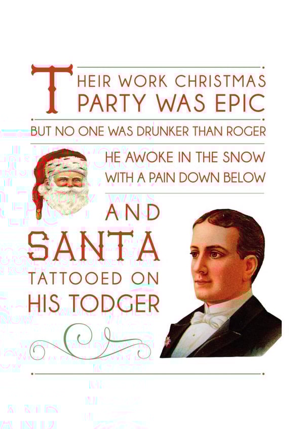 rhyme poem Christmas Card 10886 created by Tess Cards