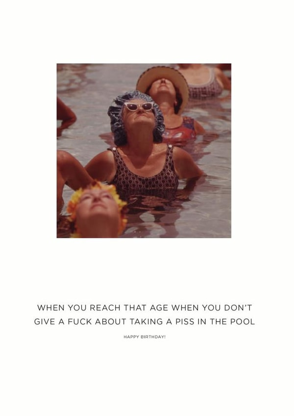 old piss Birthday Card 1106 created by Colonel I. P. Knightly