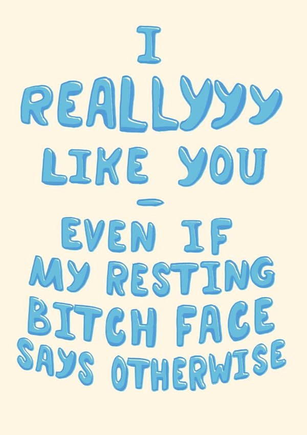 resting face Anniversary Card 29641 created by Yasmin Morris