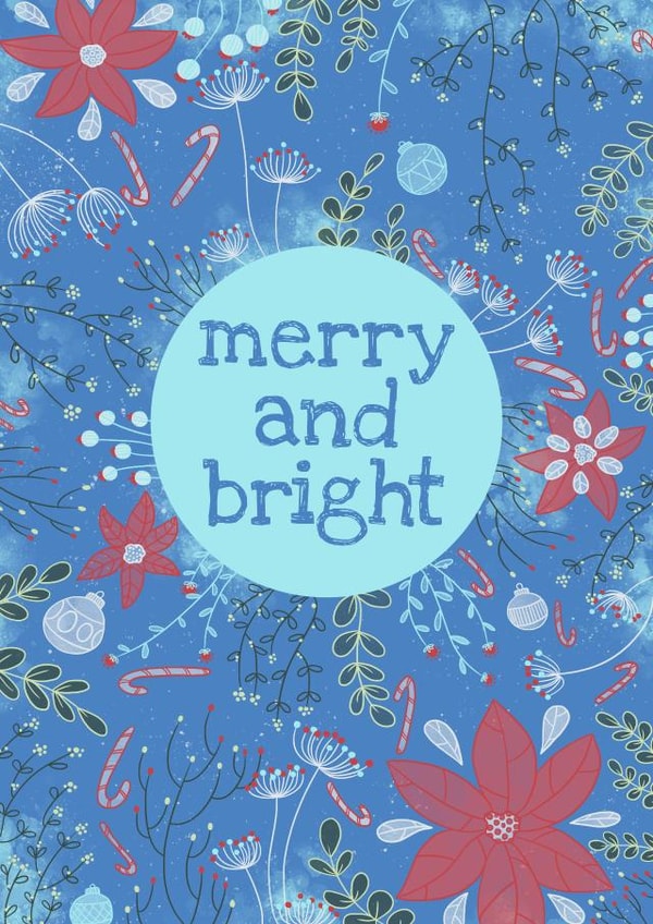 merry and Christmas Card 23075 created by Megan Higgins