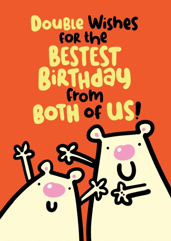 Cute Birthday Card From Both - From Both Of Us created by Pink wink