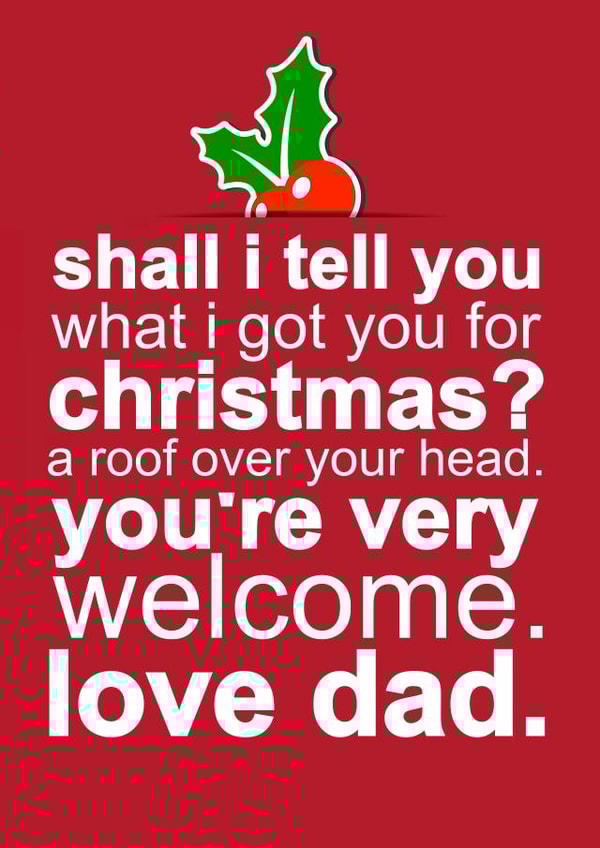 funny tell Christmas Card 5701 created by Redrakoon