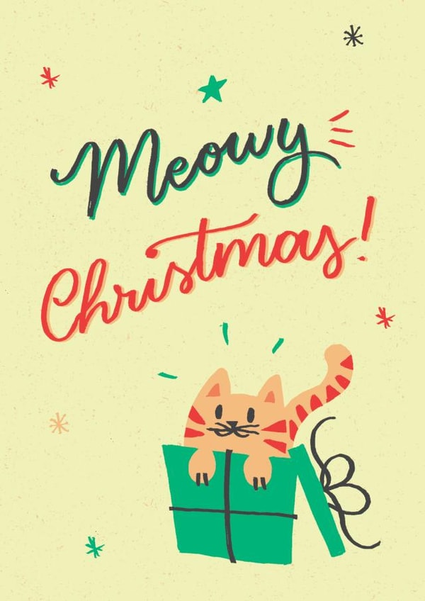 xmas cat Christmas Card 29314 created by Ariane Vieira