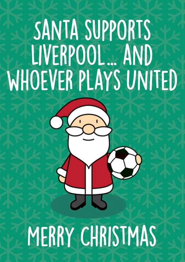 Liverpool Football Fan Christmas Card created by Thirty Mussels