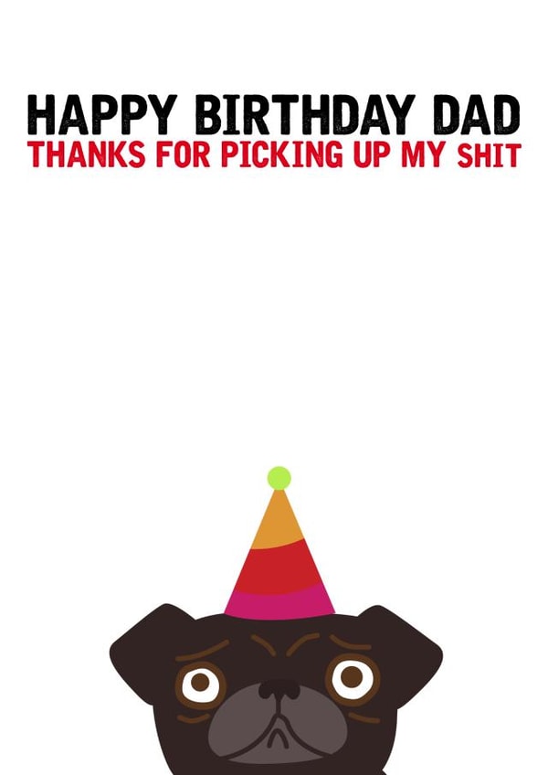 happy thanks Birthday Card 8153 created by Filthy Sentiments