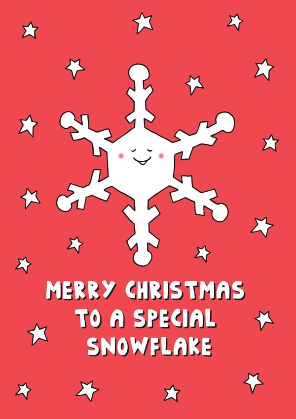 Millennial Special Snowflake Christmas Card created by Kerry Stewart