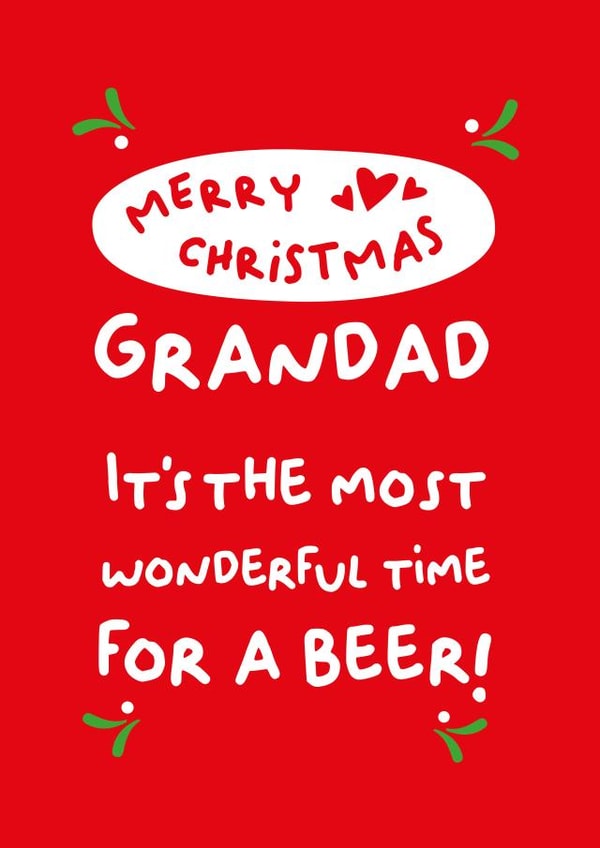 Merry Christmas Grandad created by PaperJam Print Co.