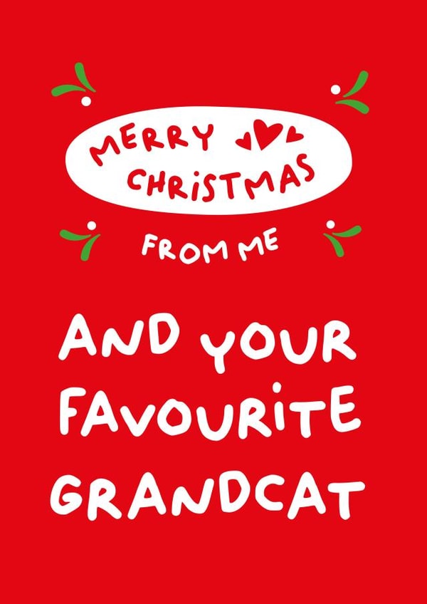 Merry Christmas from me and your favourite grandcat created by PaperJam Print Co.