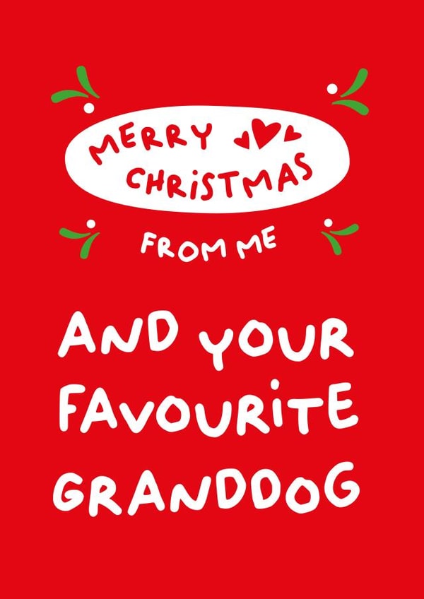 Merry Christmas from me and your favourite Granddog created by PaperJam Print Co.