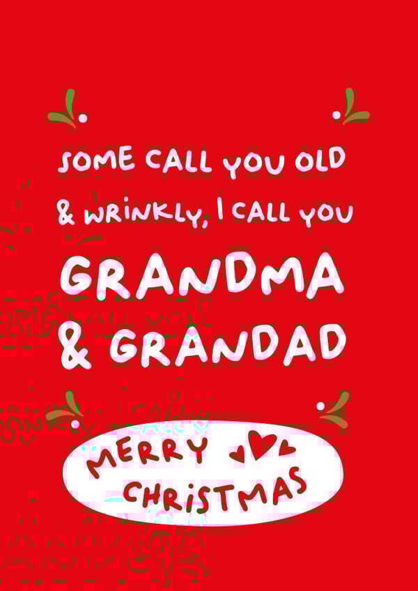 Merry Christmas Old & Wrinkly created by PaperJam Print Co.
