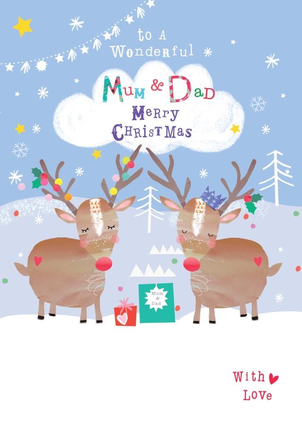 parents merry Christmas Card 6078 created by YTR Studios (Yasmin Tara)