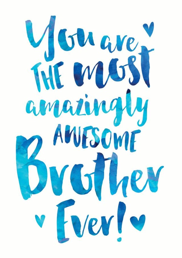 Amazingly Awesome Brother Appreciation Card created by Dig The Earth