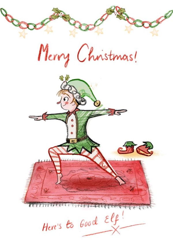 merrychristmas elf Card 24318 created by Rebecca Bagley