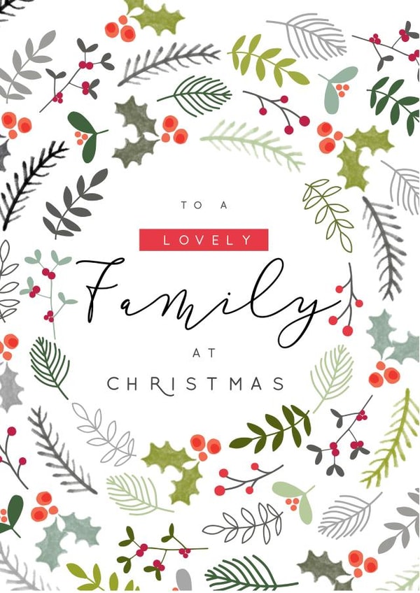 Modern/contemporary Christmas Card, featuring an all over design. created by Laura Darrington Design Ltd.