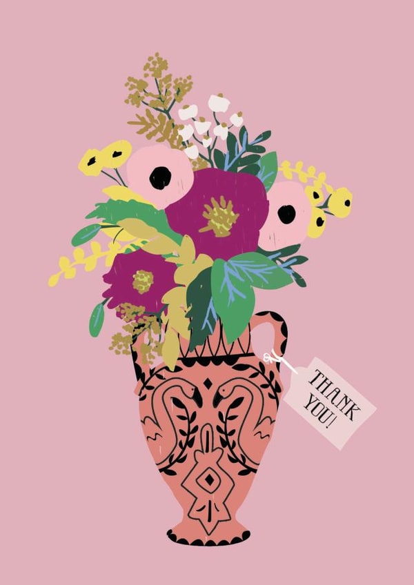 flower floral Thank You Card 5814 created by Olive + Jude