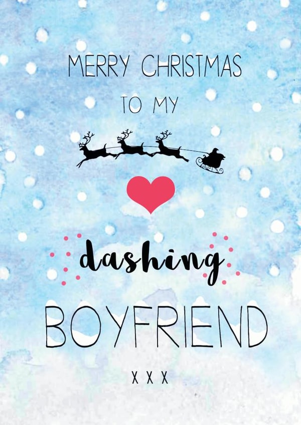 boyfriend merry Christmas Card 37344 created by LAURA TRUBY DESIGNS