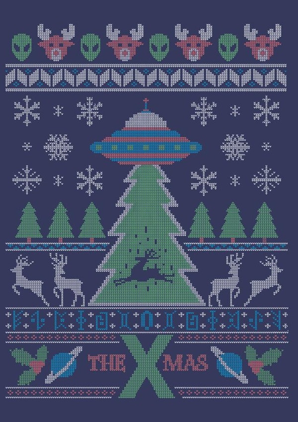 x-files sweater Christmas Card 22535 created by Diego Pedauye