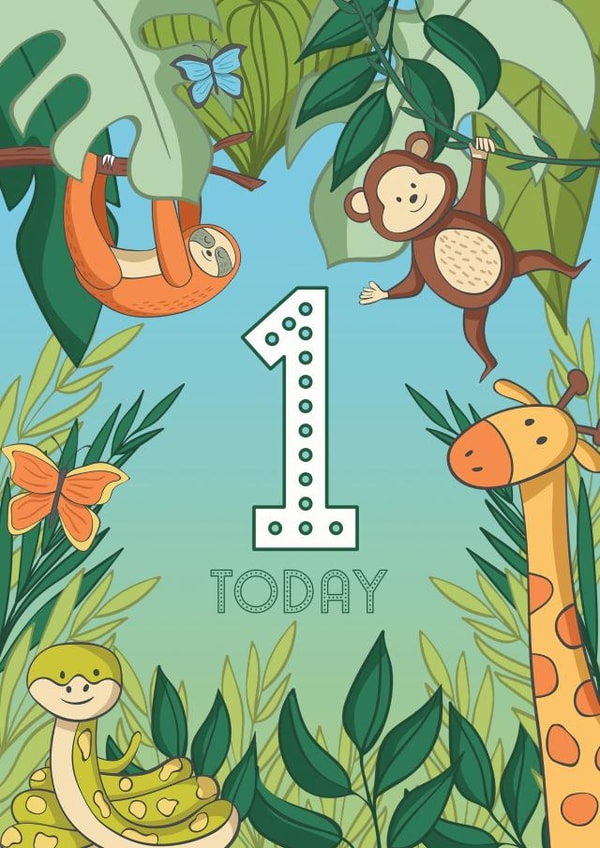 birthday monkey Birthday Card 14016 created by The Laughing Sloth