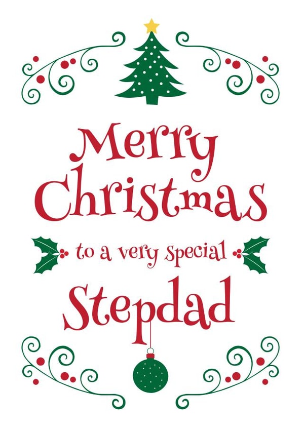 stepdad special Christmas Card 4795 created by Hello Fridays Studio