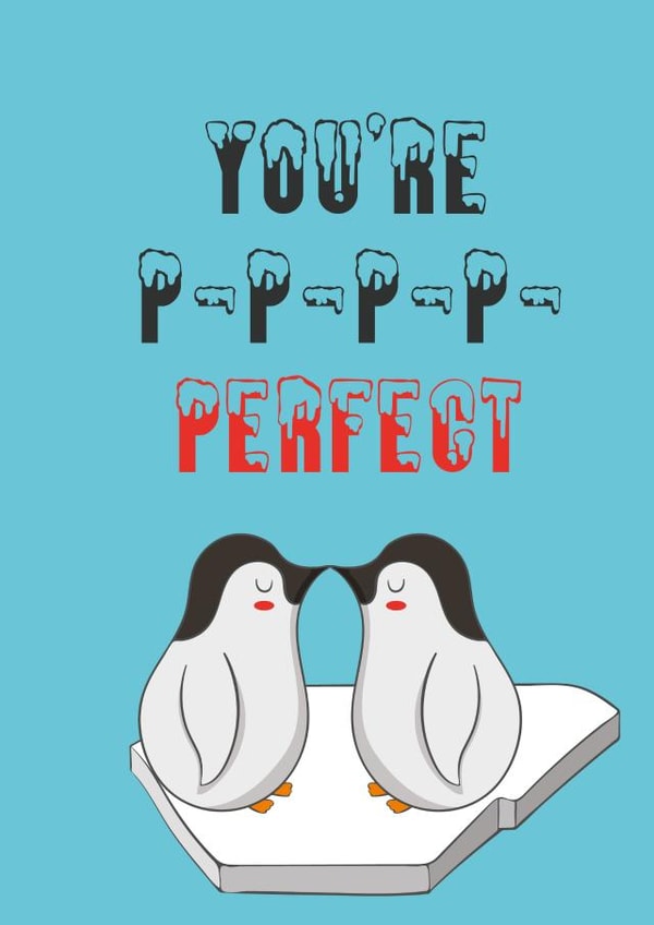 penguin love Anniversary Card 29245 created by Dixie Girl Designs