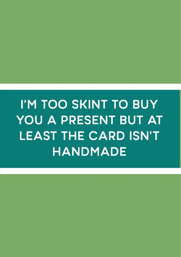 Cheeky Funny Christmas Card 33437 created by Just Spag