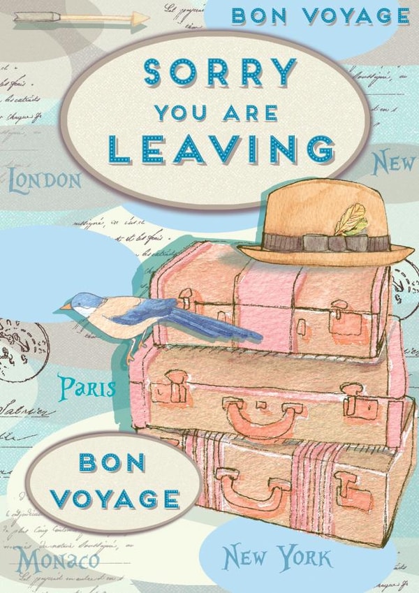 sorry you Leaving Card 2405 created by Siobhan at april rose