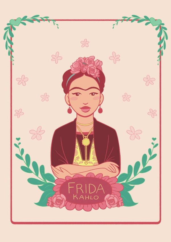 Frida artist Card 26217 created by Catherine Satrun