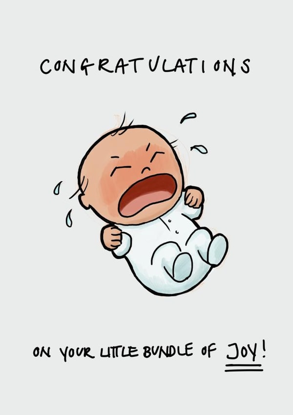 congrats little New Baby Card 12090 created by Gerry Alexis
