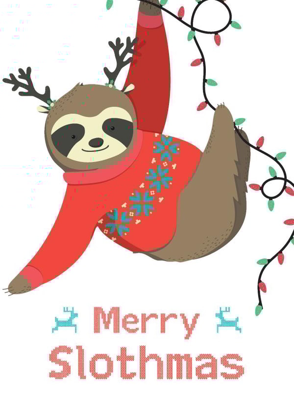 merry slothmas Christmas Card 24491 created by Jordan Williams