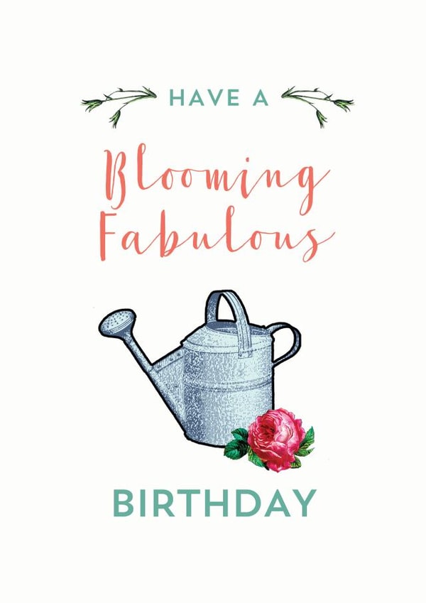 have blooming Birthday Card 7861 created by Papergravy