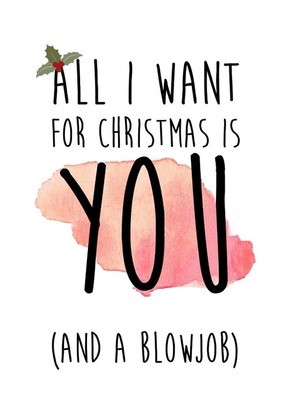 funny rude Christmas Card 12415 created by LOVE PAPER RAINBOW